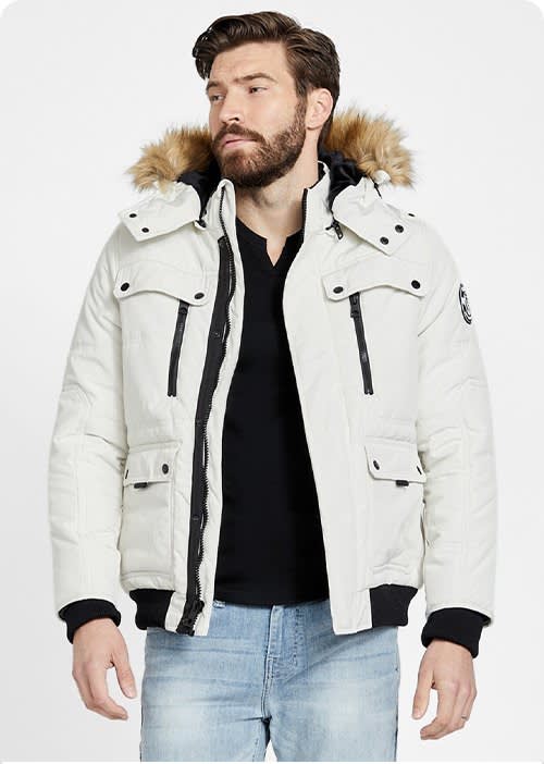 Guess bubble jacket men store